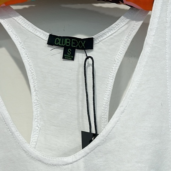 Club Exx Straight to bed white muscle tank women’s small new w tags - Picture 3 of 5